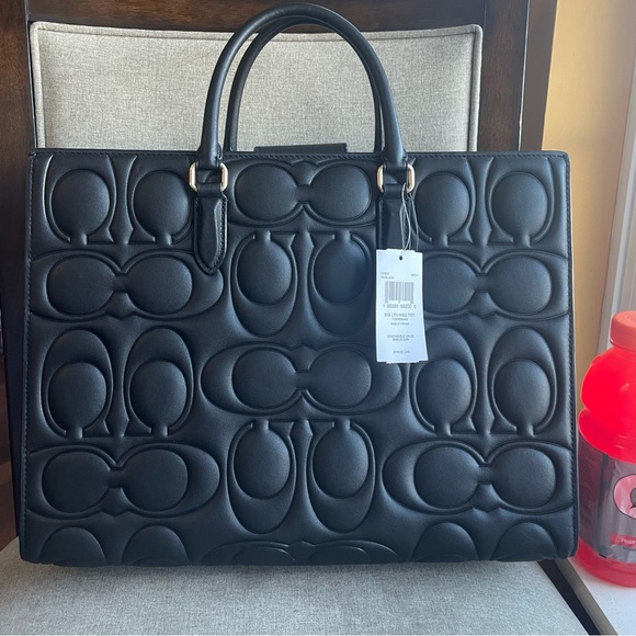 ‼️last 1‼️NWT！COACH Large Maggie Tote Bag In Signature Leather（COACH CY672） - Picture 2 of 13